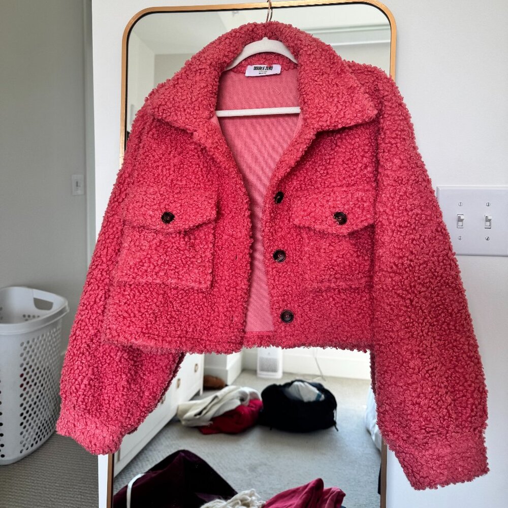 Double Zero Fuzzy Shacket - image 1